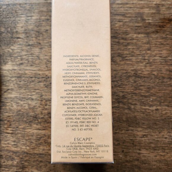 CALVIN KLEIN Escape for Women FULL SIZE 100ml/3.4 fl oz. SEALED BNIP - Picture 4 of 7